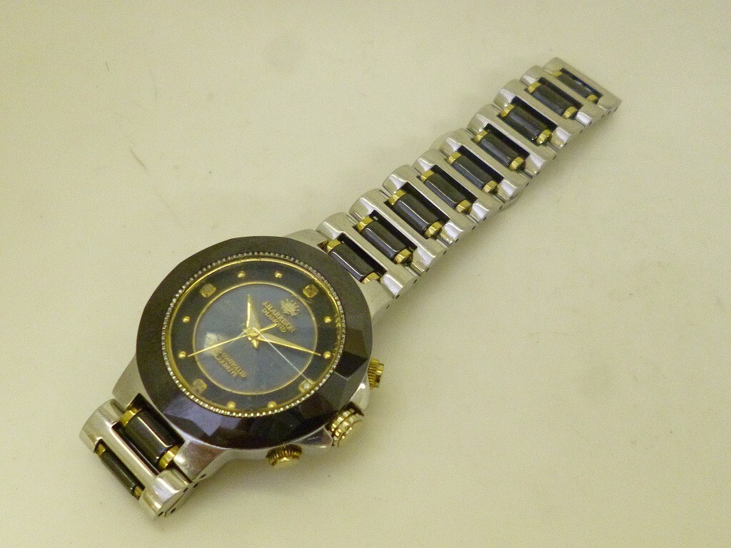 Z833-N29-3159◎ J.HARRISON ジョンハリソン JH-024 DIAMOND 腕時計 メンズ ソーラー 現状品①◎の画像7