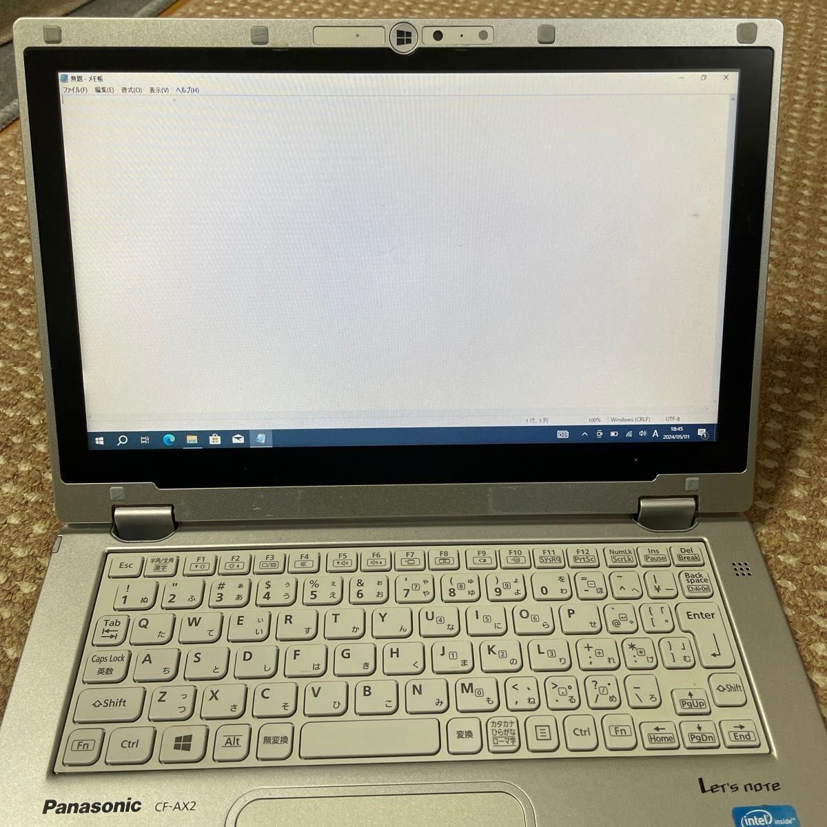 Panasonic レッツノート LET’S NOTE CF-AX2 core i5 メモリ８ＧＢ　SSD250GB  