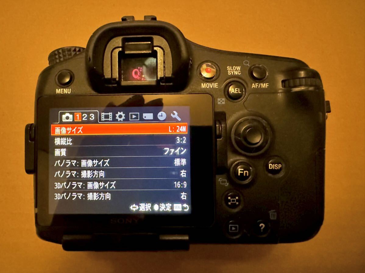 デジタル一眼レフカメラ ソニー α77 SLT-A77V ミノルタ 100-300mm 75-300mm 動作品 SONY_画像2