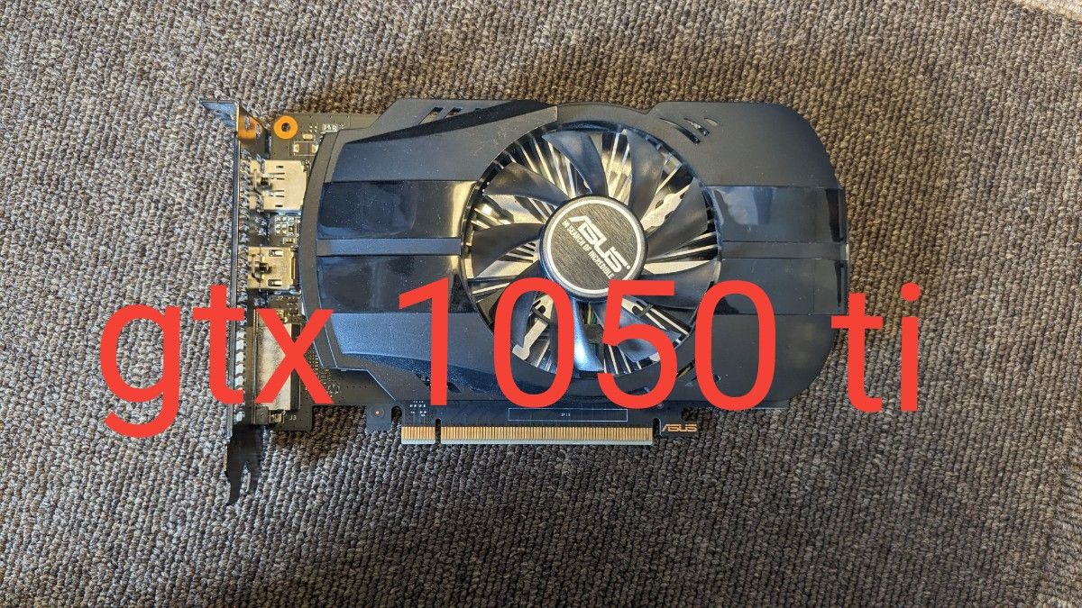 NVIDIA GeForce GTX1050ti 4G ASUS グラフィックカード　【動作確認済みジャンク品扱い】