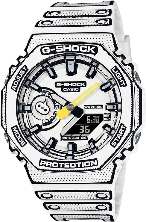 送料無料★国内正規品★新品・未使用・未開封★CASIO G-SHOCK 日本製 Manga Theme GA-2100MNG-7AJR メンズ ホワイト★定価￥25,300_画像1