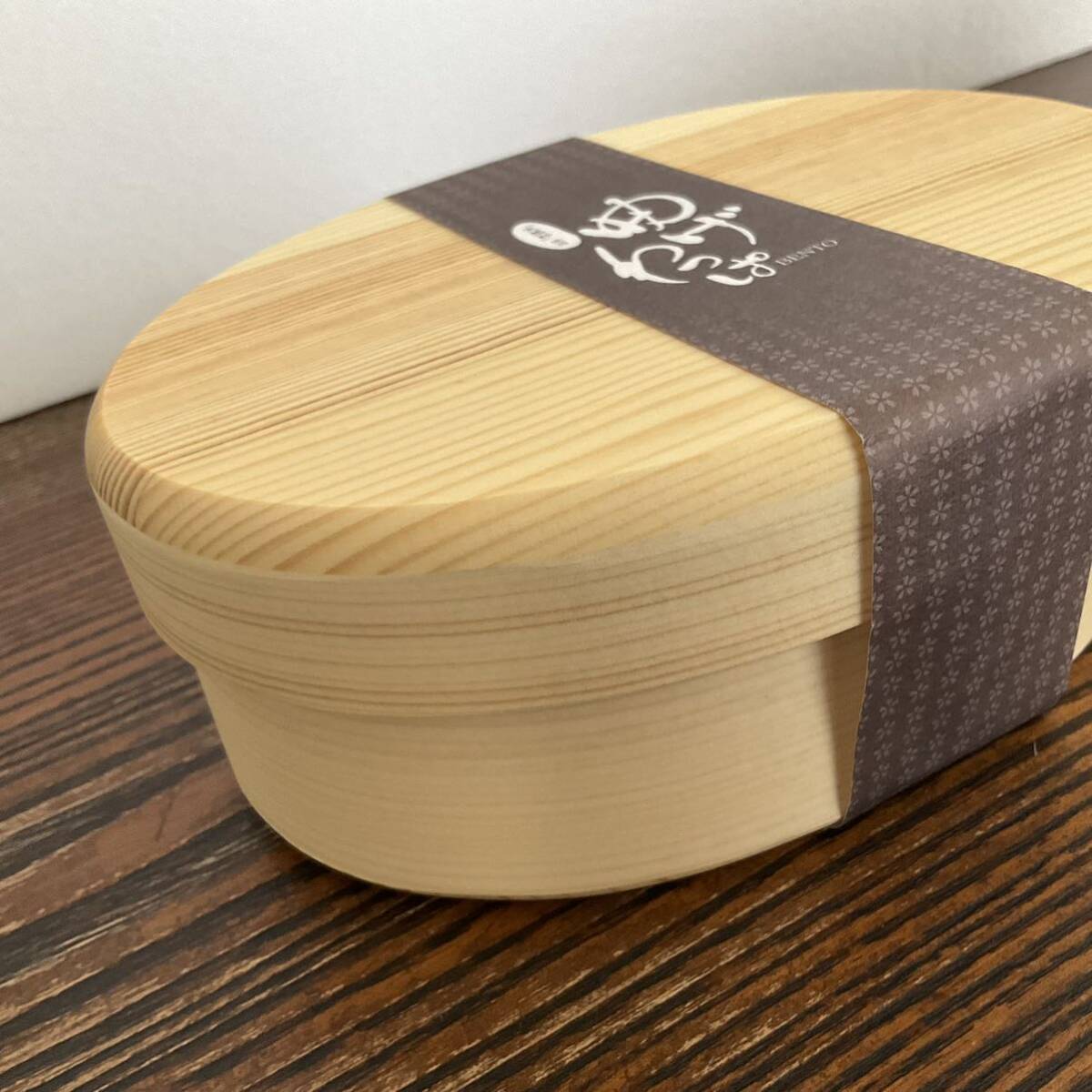 曲げわっぱ 弁当箱 小判型 700ml 仕切り付 ランチボックス 木製 日本製_画像5