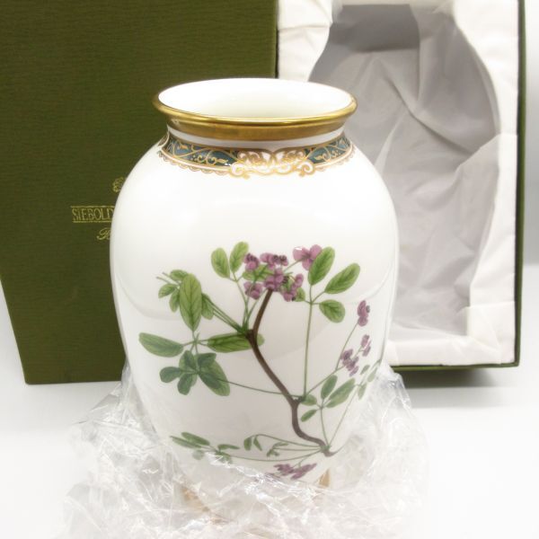 未使用 NARUMI ナルミ 花瓶 高さ23cm ボーンチャイナ 94131-169 フラワーベース 花器 陶器 洋食器 花柄/Aの画像5
