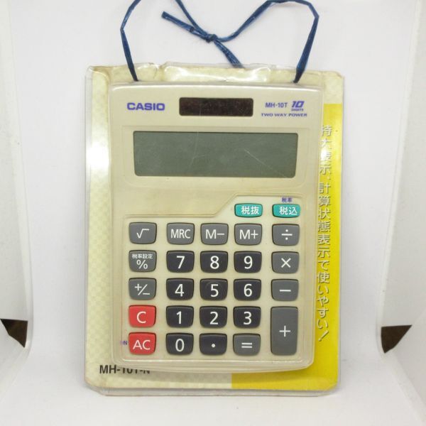  unused CASIO Casio desk 10 column calculator MH-10T-N count machine . chronicle /B25 510-3