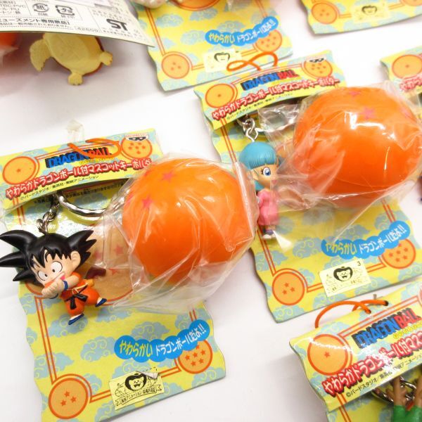 新品 未使用 未開封 やわらか ドラゴンボール付 マスコット キーホルダー 全7種 全種 フル コンプリート フィギュア スクイーズ/B8 514-8_画像6