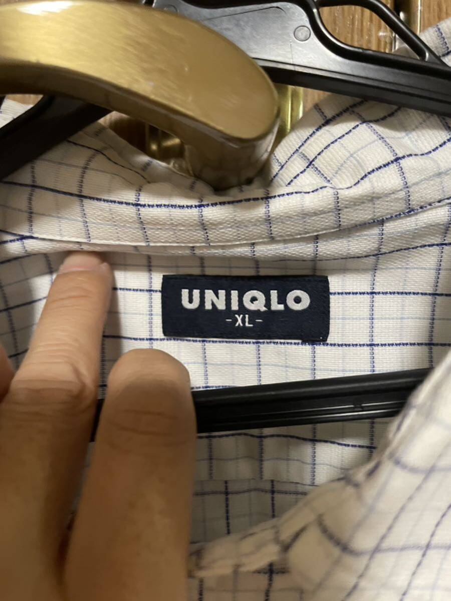 希少！オールドUNIQLO(ユニクロ)90s BIGワイドシルエット 長袖シャツ_画像4