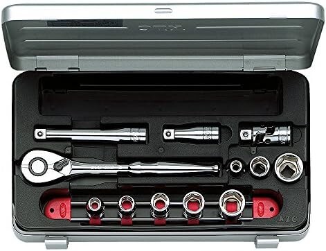 【新品送料無料】京都機械工具(KTC) 9.5mm (3/8インチ) ソケット レンチセット 12点 TB308