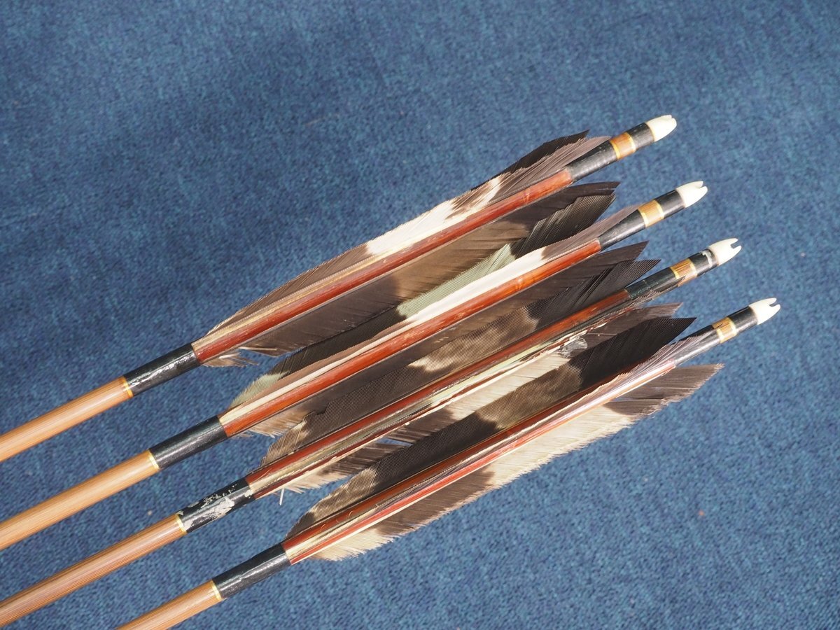 [. deer .][ less .] 9294 bamboo arrow four tsu arrow taka tail feather opening 96cm 25g archery bow . armor 