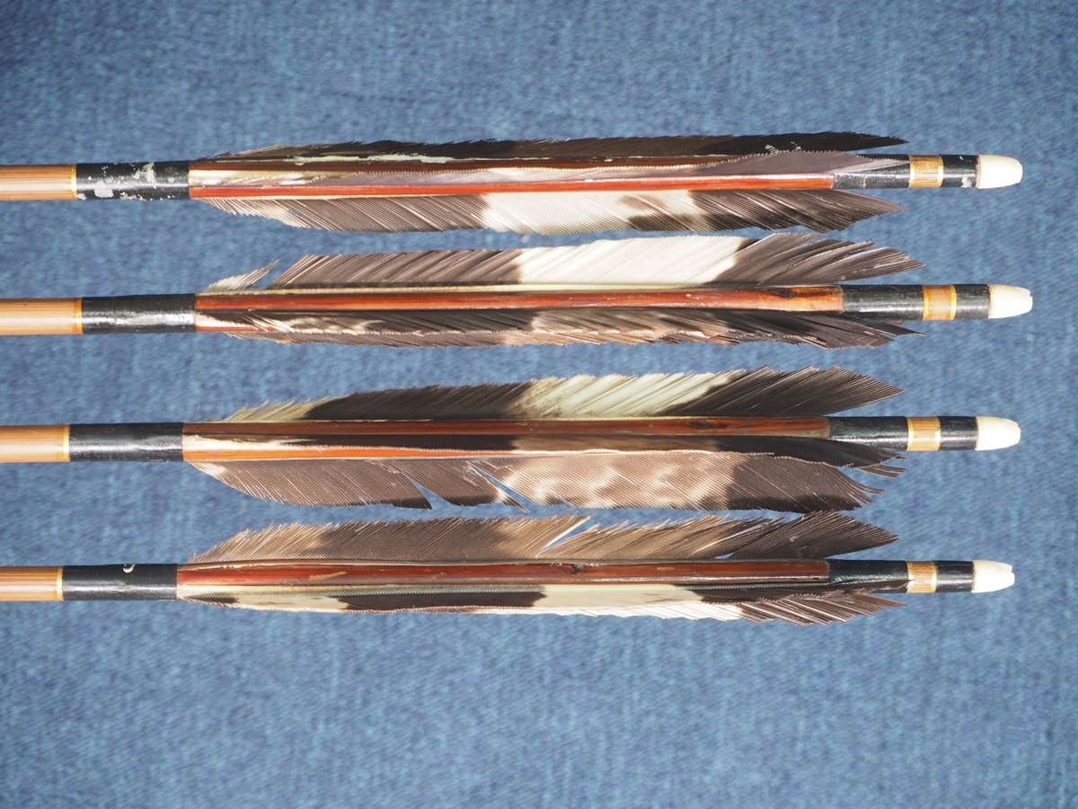 [. deer .][ less .] 9294 bamboo arrow four tsu arrow taka tail feather opening 96cm 25g archery bow . armor 