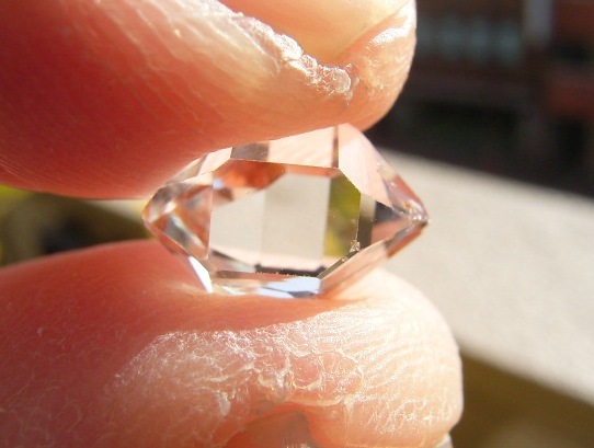 7115 ハーキマーダイヤモンド 超超極美麗10.6mmの超超クリア極透明水晶クリアクリア極コロン_画像2