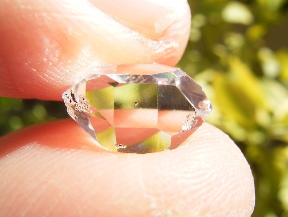 7128 ハーキマーダイヤモンド 超超極美美11.2mmの超超クリア美透明水晶クリアWR向き美結晶_画像3