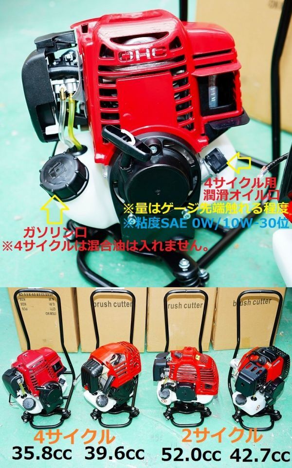 エンジン背負い式 草刈機 4サイクル 35.8cc 静音 静振動！背負い式で作業幅も広く雑草や笹竹をバリバリ刈る！刈払機 4ストローク_画像10