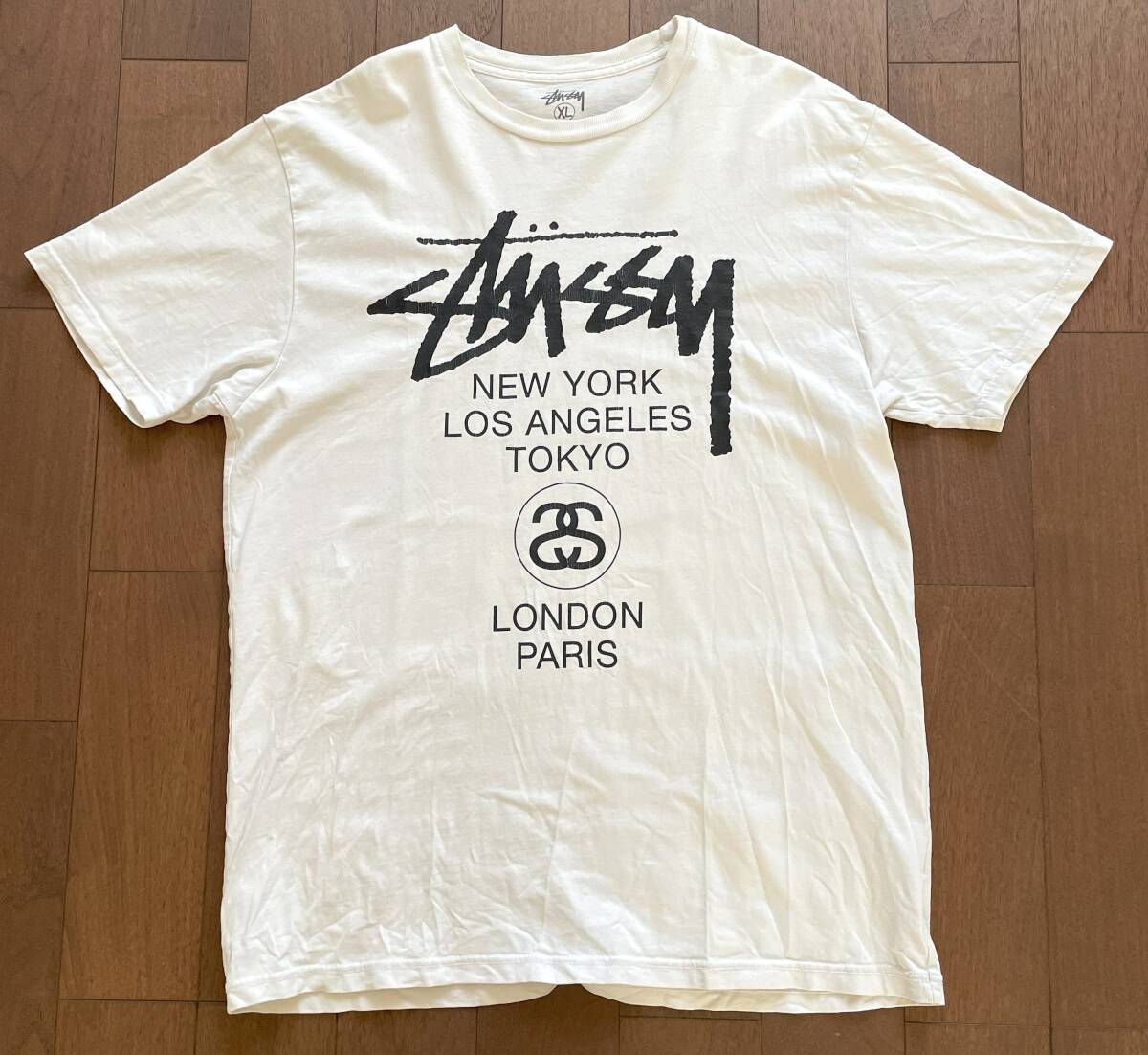 貴重 レア 格安 ステューシー stussy Tシャツ XL ワールドツアーT_画像1