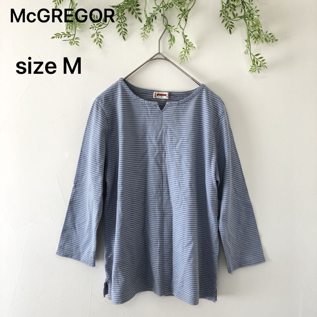 【McGREGOR】トップス Tシャツ カットソー ボーダー 七分袖