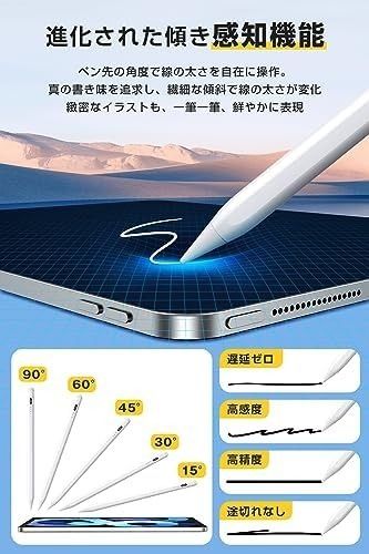 【最安値】iPadペン　超高感度　自動電源OFF　磁気吸着機能搭載　iPad対応
