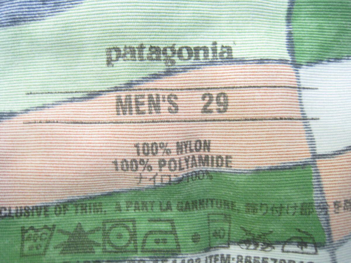 Patagonia パタゴニア 86557 ショートパンツ ハーフパンツ 総柄 緑 グリーン サイズ29_画像4