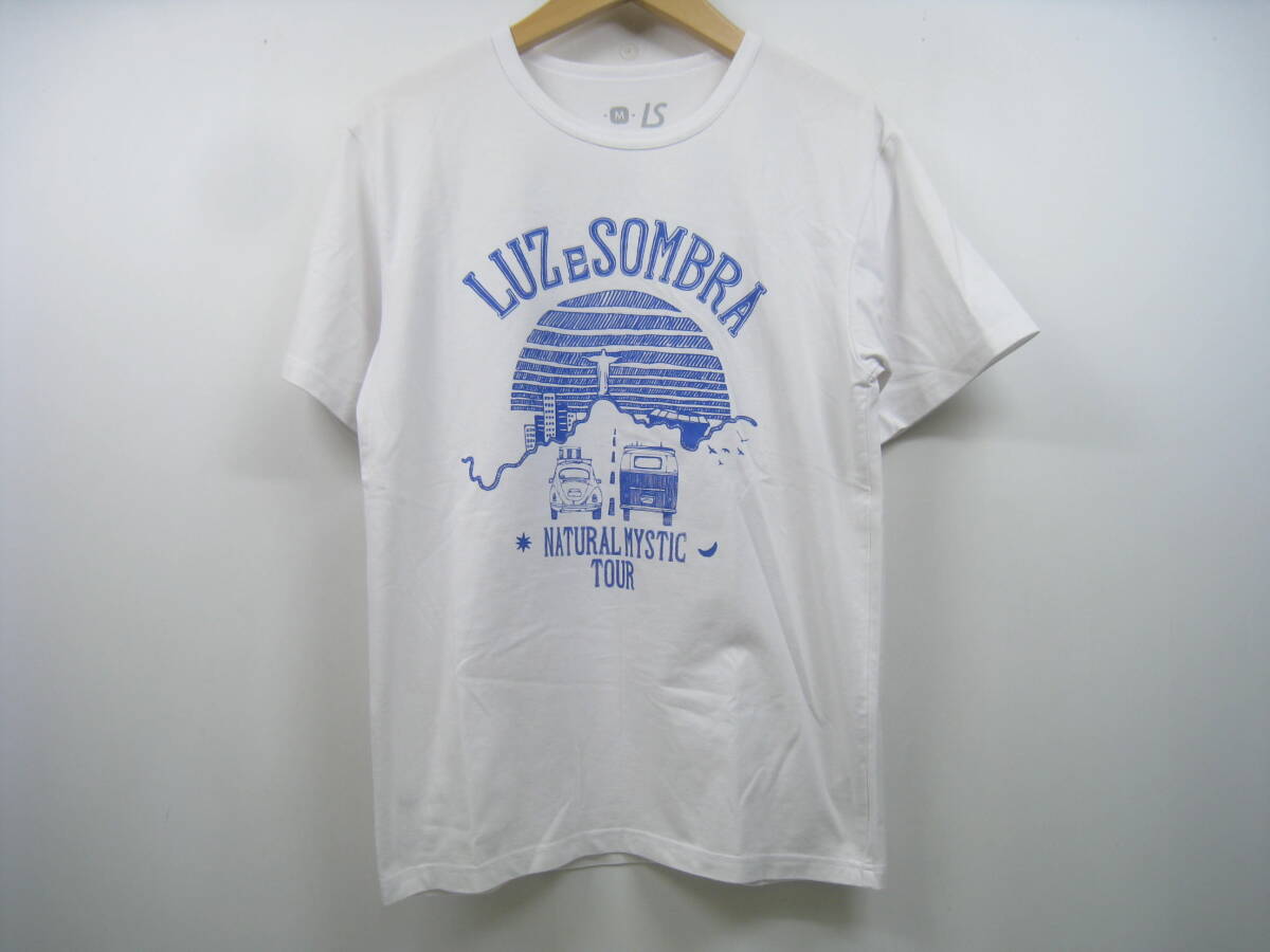 LUZeSOMBRA ルースイソンブラ プリント Tシャツ 半袖 ロゴ 白 ホワイト サイズM_画像1