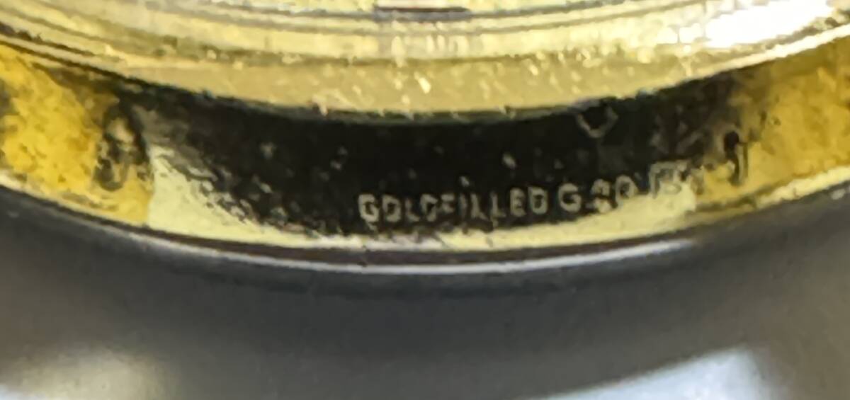 【ジャンク品】Girard Perregaux GYROMATIC ジラールペルゴ ジャイロマチック 39石 AT ゴールド文字盤 デイト メンズ腕時計の画像7