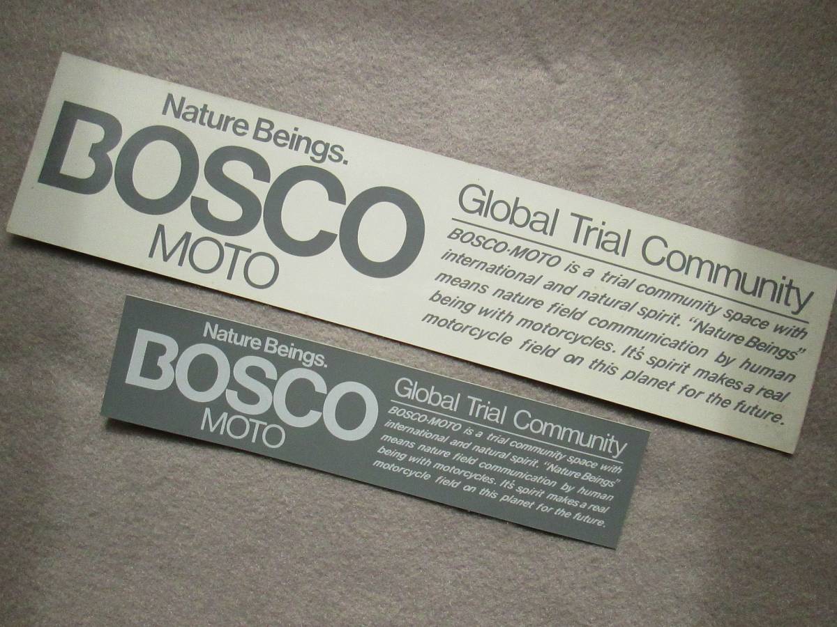 ★稀少★ BOSCO MOTO 当時物 【正規・ボスコ・モトステッカー 2枚組SET 】 トライアル・他 未使用保管新品_画像3