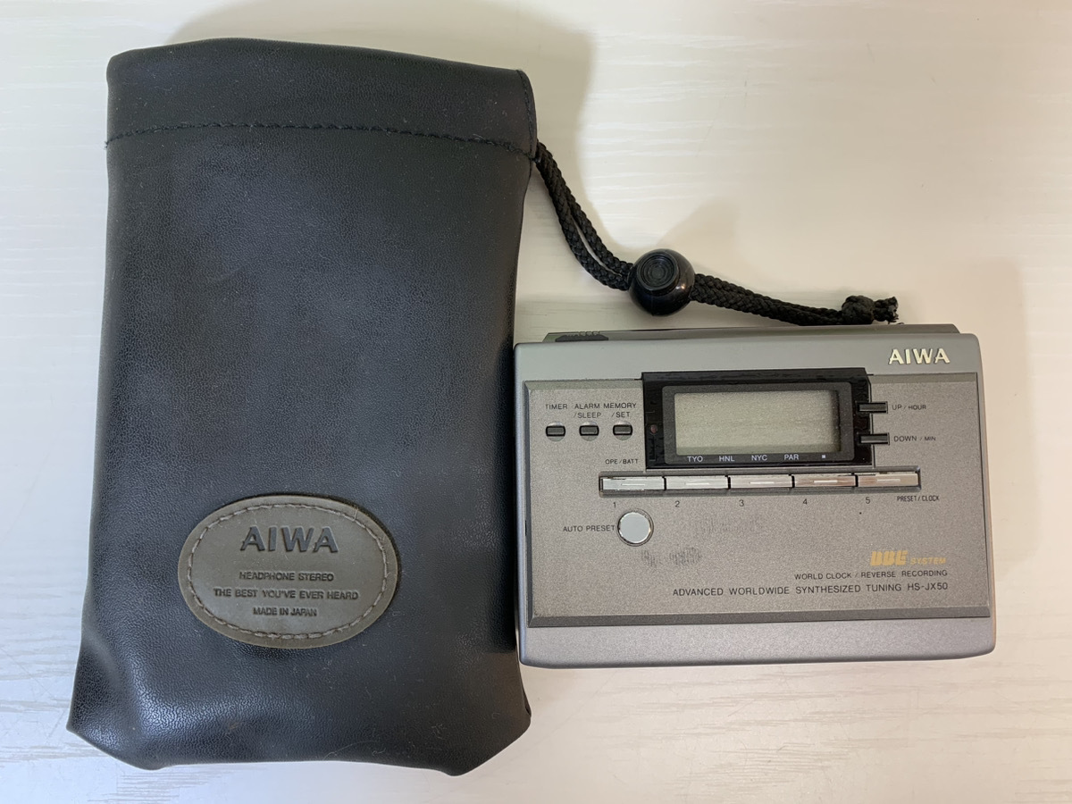 4044-01★アイワ AIWA ラジオ カセットプレーヤー HS-JX50 AIWA AMORPHOUS HX　※現状品★_画像1