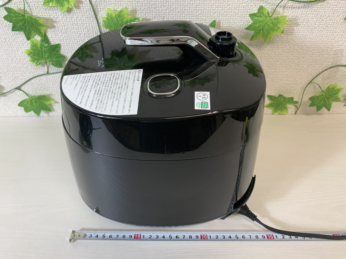 4110-93★T-fal/ティファール ラクラ・クッカー コンパクト電気圧力鍋 CY3508JP 3.0L ブラック★_画像3