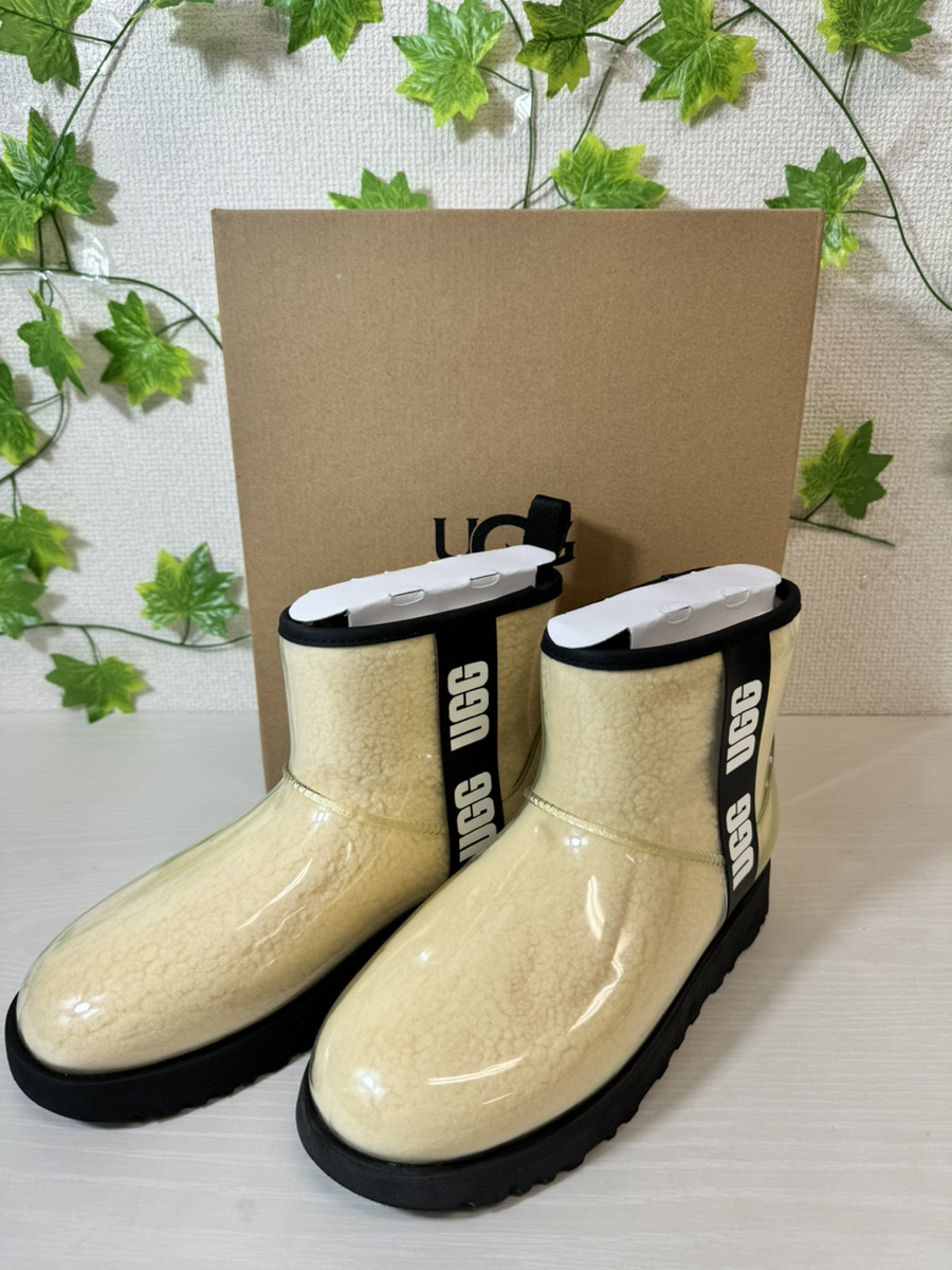 4139-05* ultimate beautiful goods *UGG|W CLASSIC CLER MINI|26cm| mouton | waterproof | natural | rain boots *