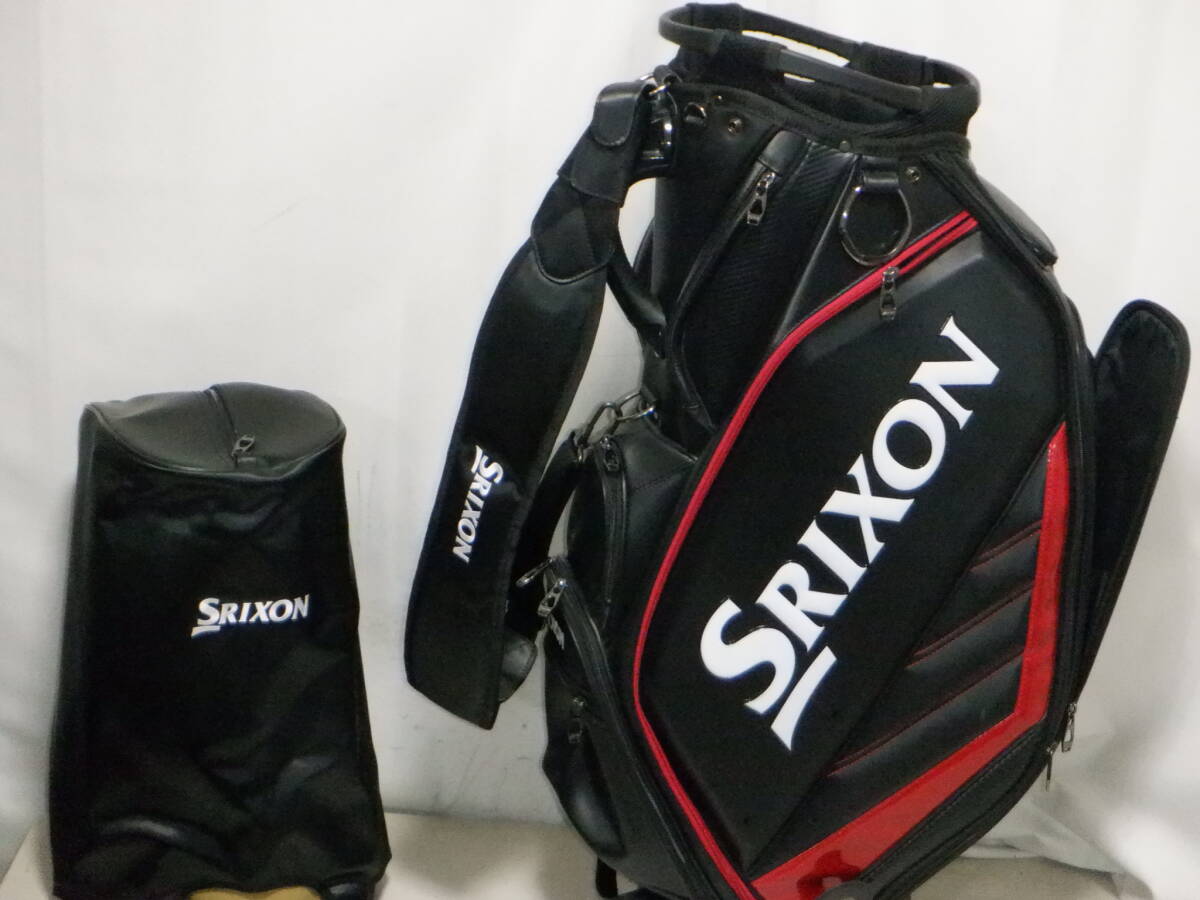 DUNLOP SRIXON 10型アスリートプロモデル★中古★(BKｘWH)ゴルフ キャディバック_画像1