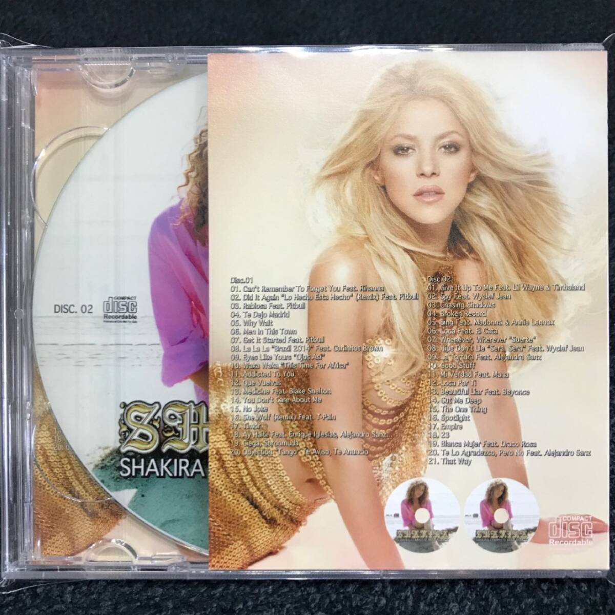 Shakira シャキーラ 豪華2枚組41曲 完全網羅 最強 Complete Best MixCD【2,200円→大幅値下げ!!】匿名配送_画像3