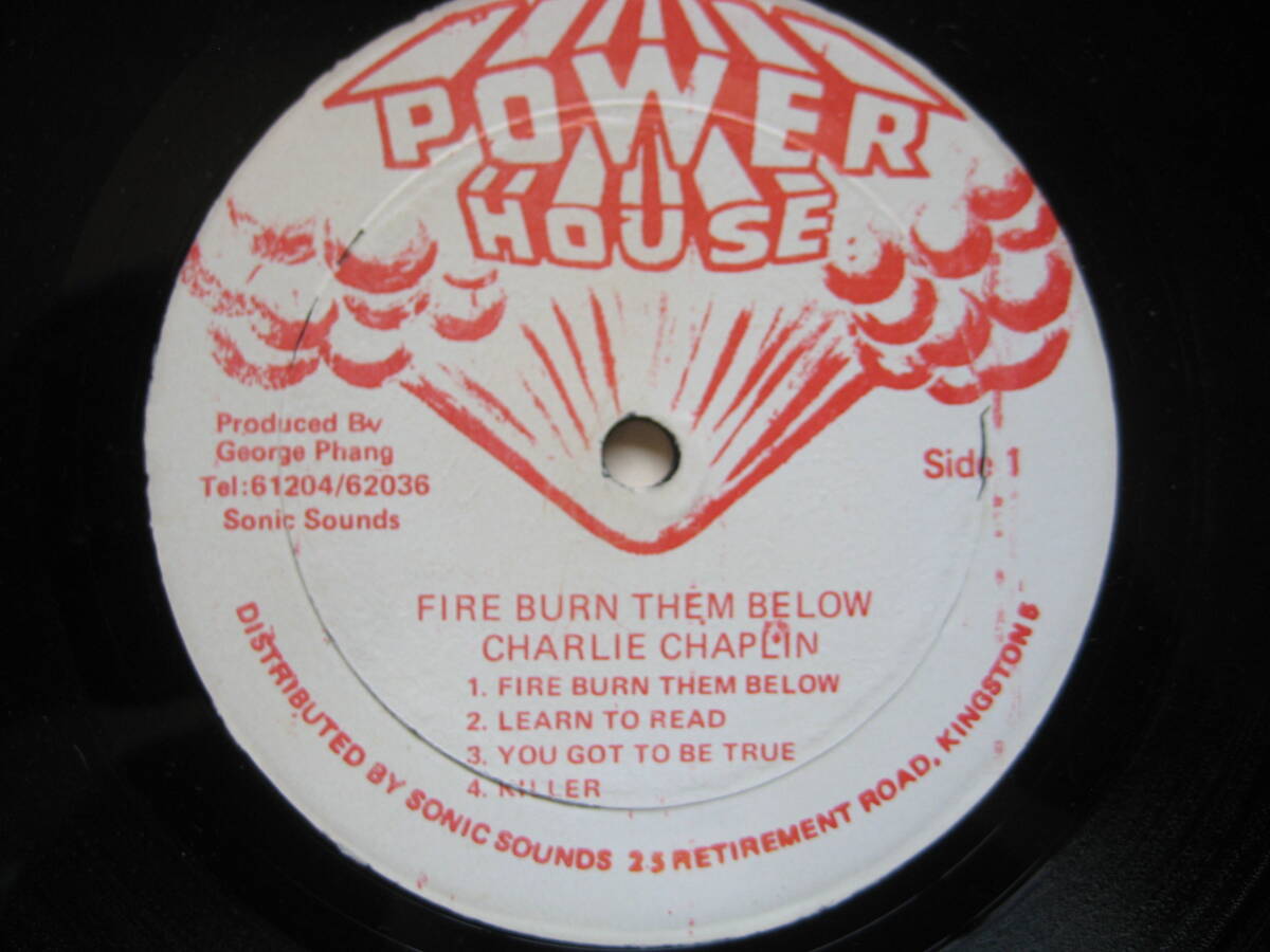 CHARLIE CHAPLIN FIRE BURN THEM BELOW JA record POWER HOUSE beautiful goods 