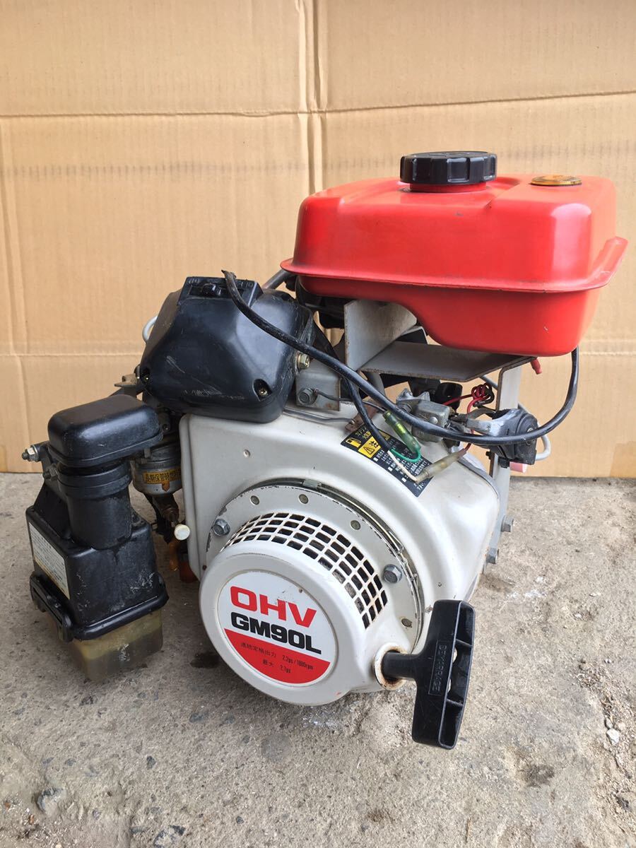  бензиновый двигатель * OHV GM90L* б/у товар * рабочее состояние подтверждено 