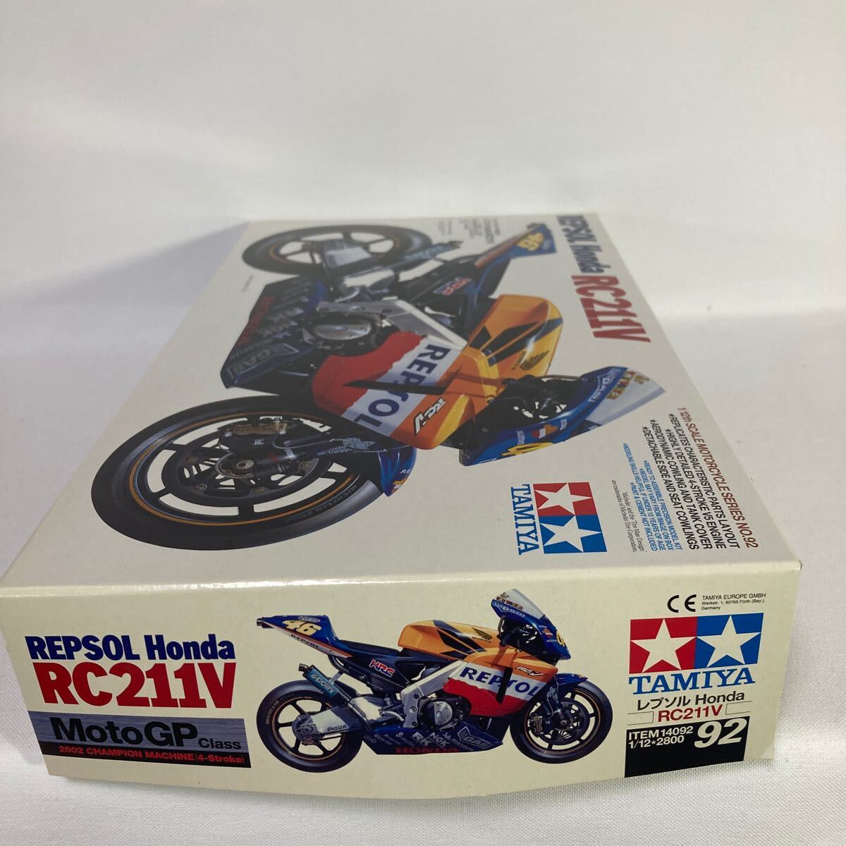  1/12 タミヤ REPSOL ホンダ RC211V 2002ロッシ チャンピオンマシン未組立 Honda TAMIYA _画像6