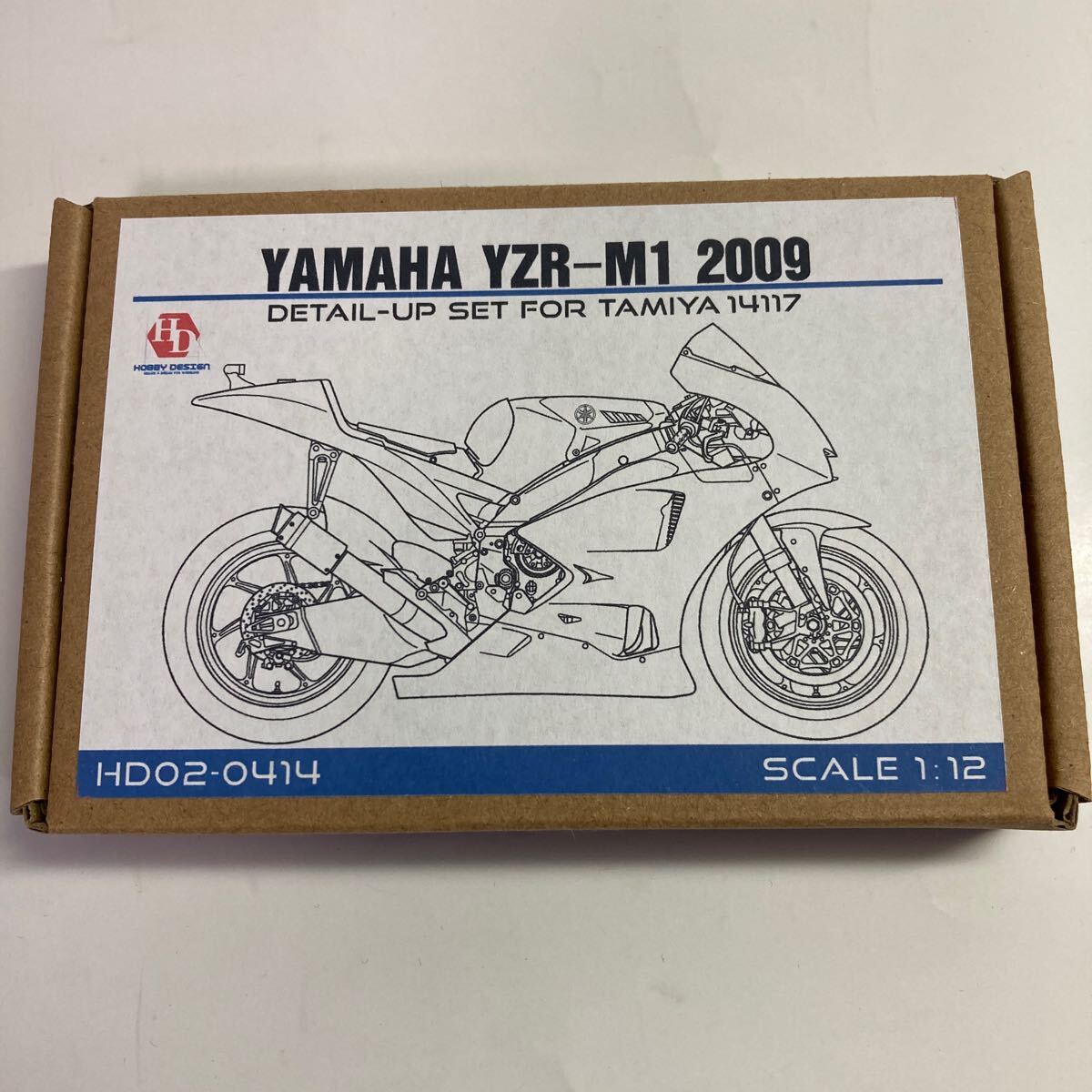 タミヤ 1/12 ヤマハ YZR-M1 '09 フィアットヤマハチーム　ロッシ モデル　別売ディティールアップパーツ5点付き　TAMIYA YAMAHA _開封しています。