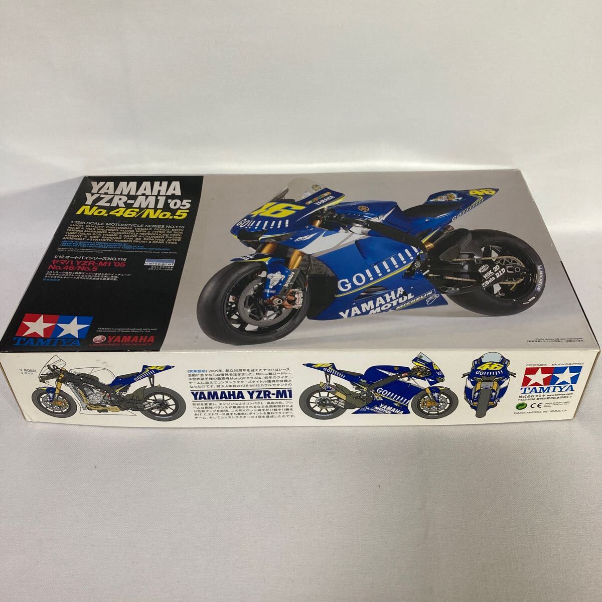  Tamiya 1/12 Yamaha YZR-M1*05 NO46/NO05 Champion optional go lower z decal chain set attaching not yet system work 