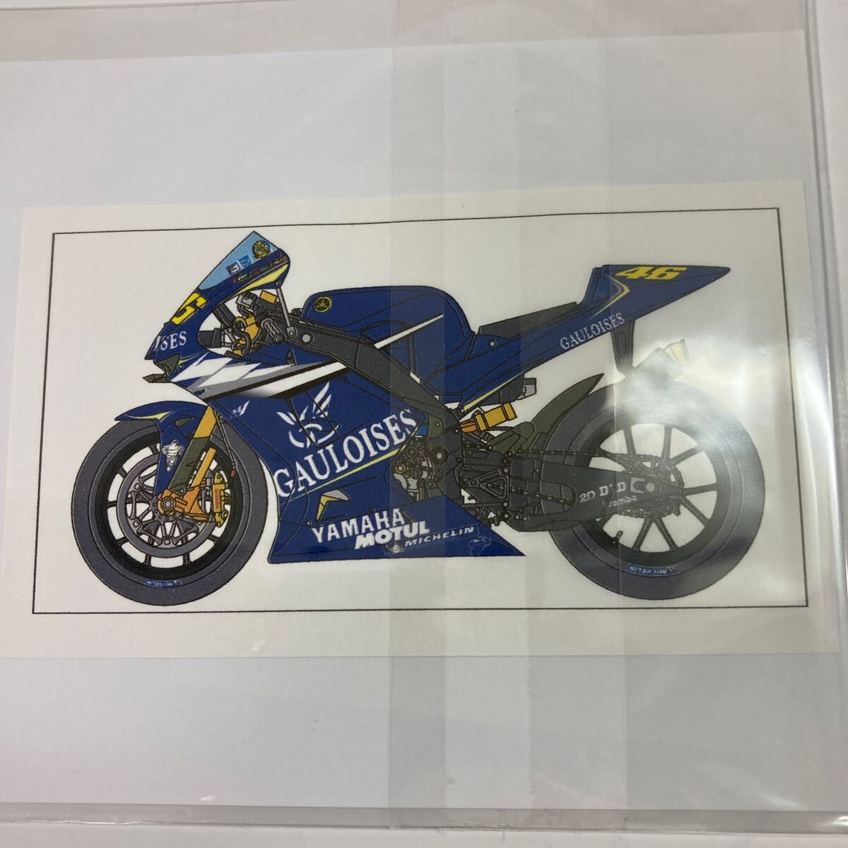 ミニチャンプス用　1/12 ヤマハ　YZR-M1'05 ゴロワーズタバコデカール_画像3