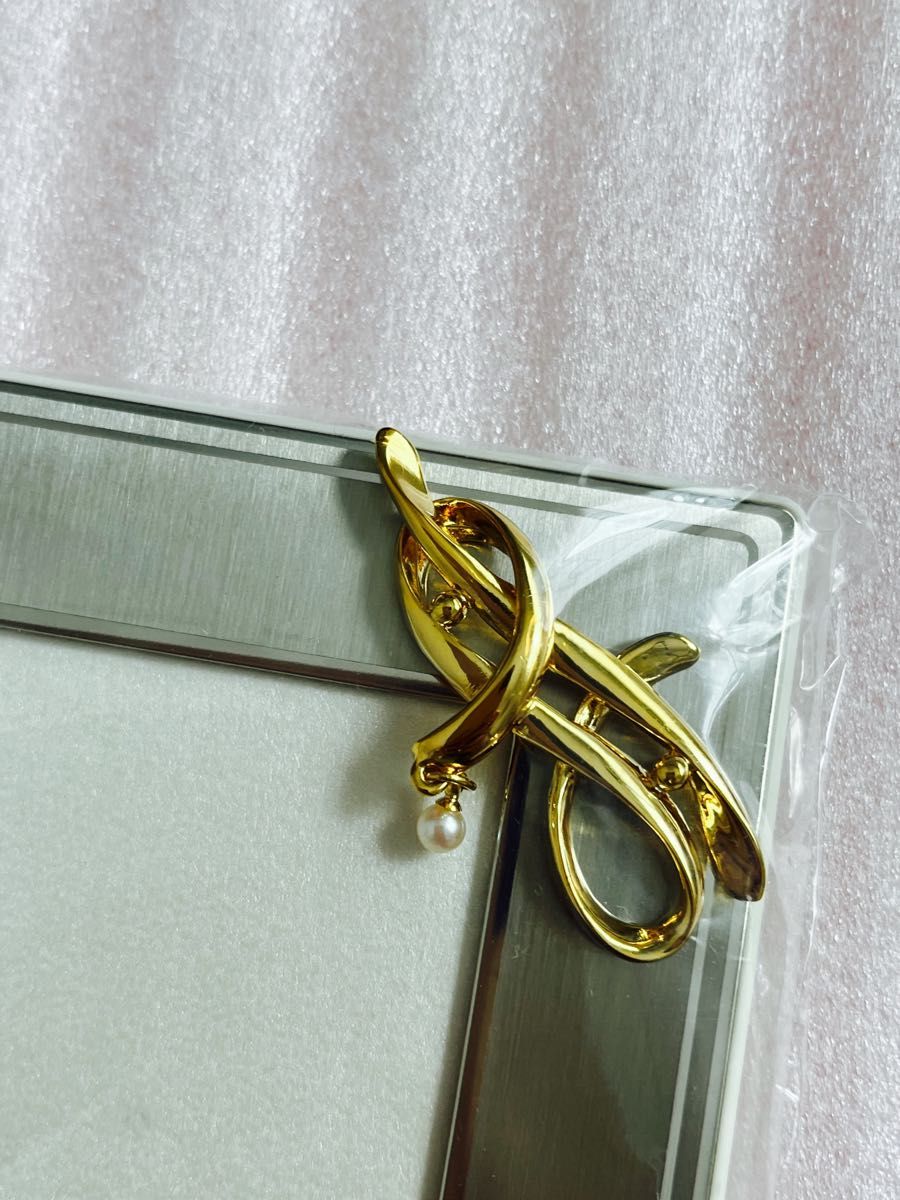 【値下げ】MIKIMOTO ミキモト フォトフレーム フォトスタンド 写真立て 2014年 パール 真珠