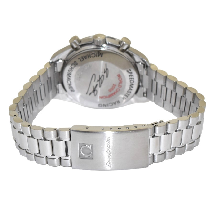 オメガ 腕時計 スピードマスター シューマッハ2000 400本限定 3517.30 ステンレススチール メンズ ホワイト文字盤 OMEGA_画像3