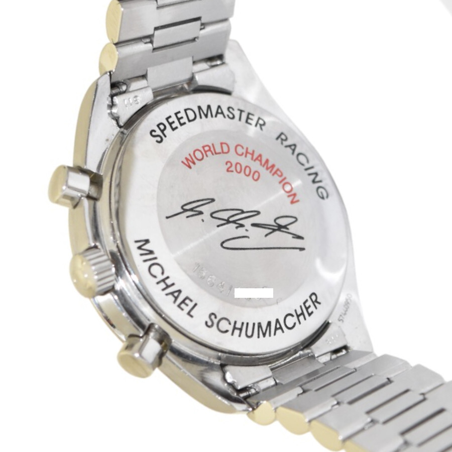 オメガ 腕時計 スピードマスター シューマッハ2000 400本限定 3517.30 ステンレススチール メンズ ホワイト文字盤 OMEGA_画像5