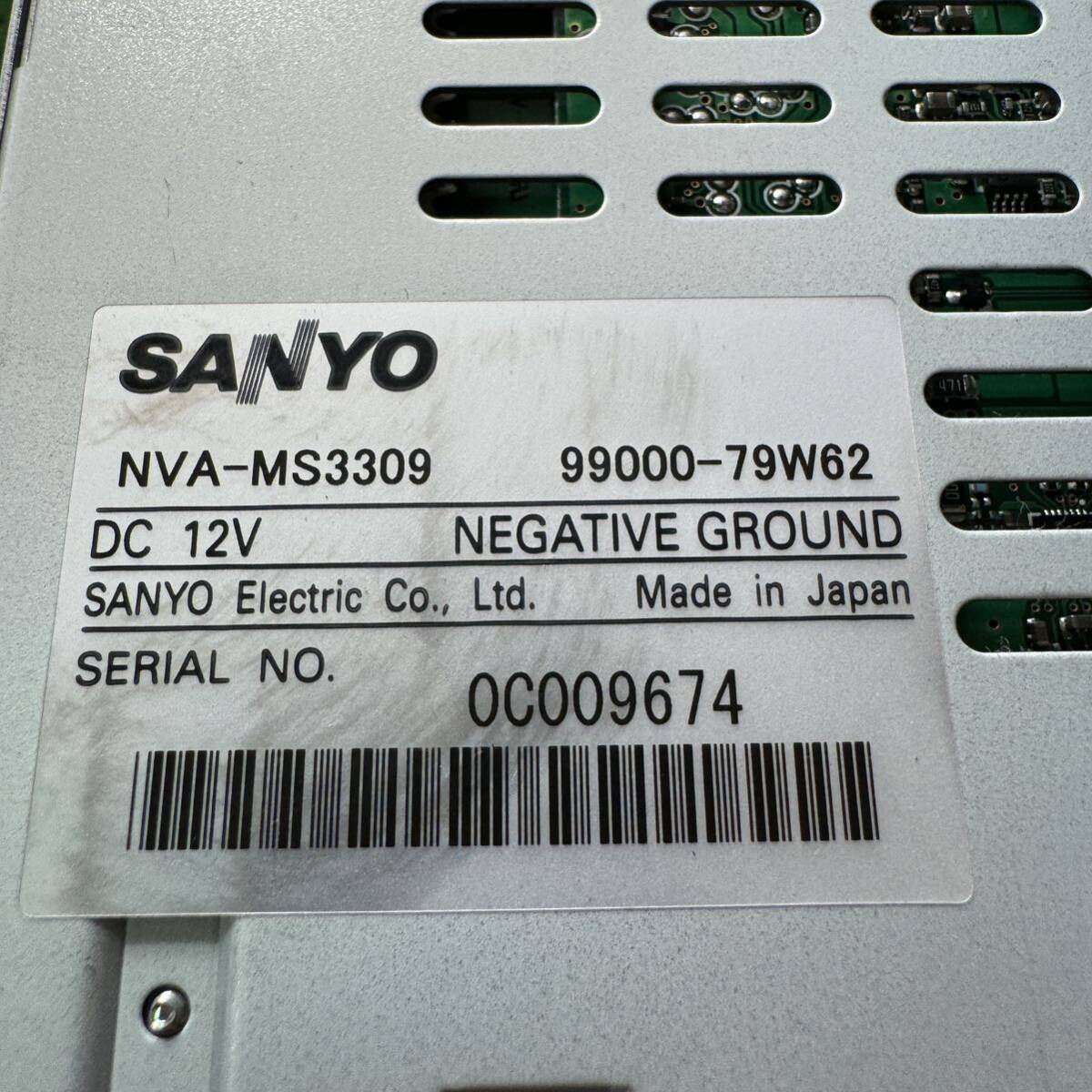 90115）SANYO NVA-MS3309メモリーナビ_画像5