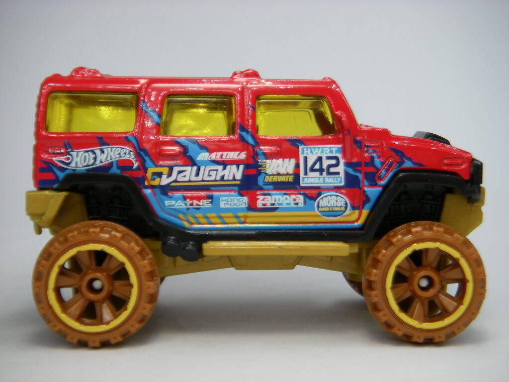 ホットウィール (赤) ハマー H2 Hummer ＜ルース＞ Hot Wheels オフロード_画像3