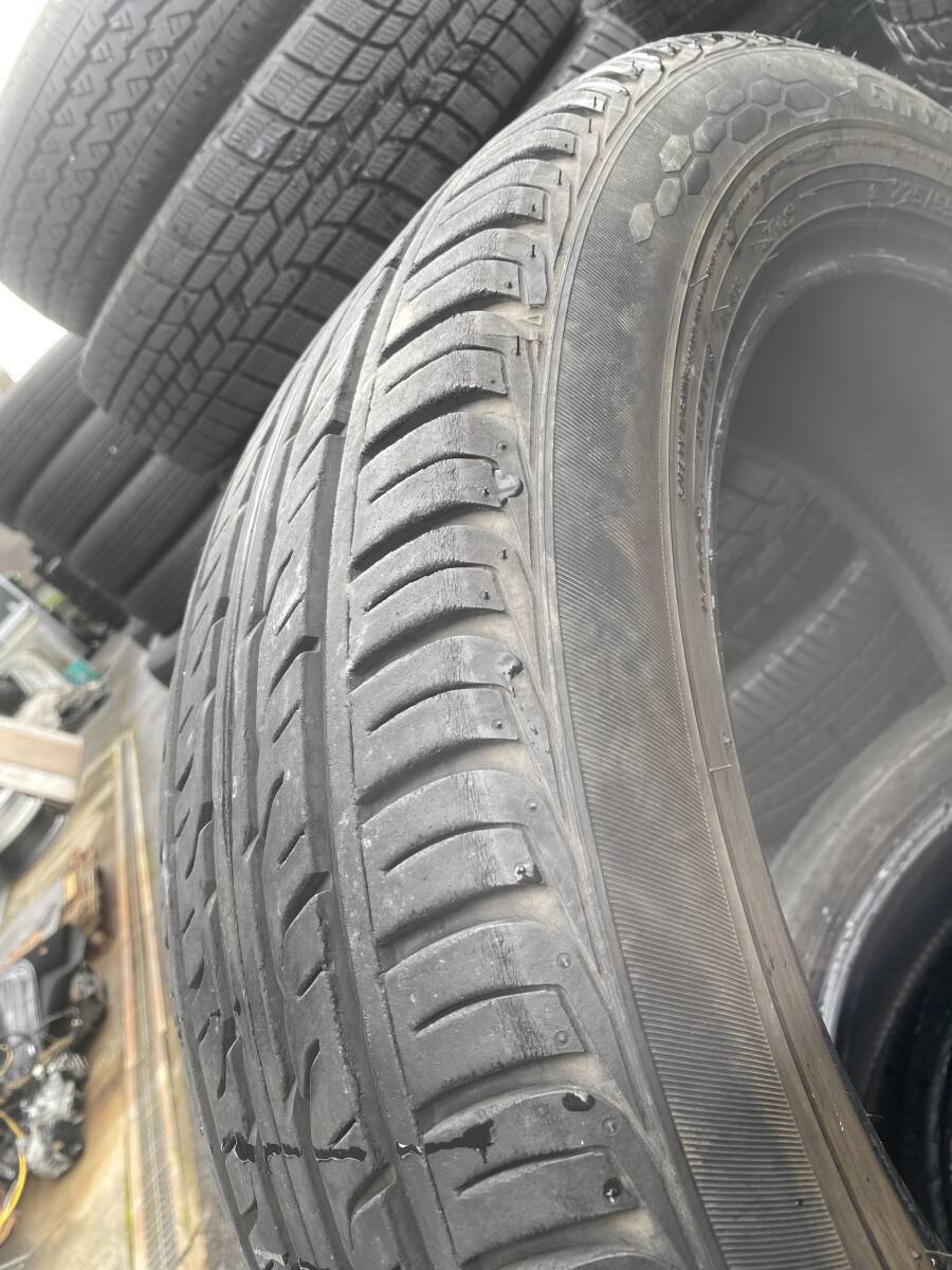 ◆T507-3K◆DUNLOP◆GRAND TREK PT3◆225/55R18◆2019年製◆4本セット◆中古品◆愛知県日進市◆引取り可能◆の画像4