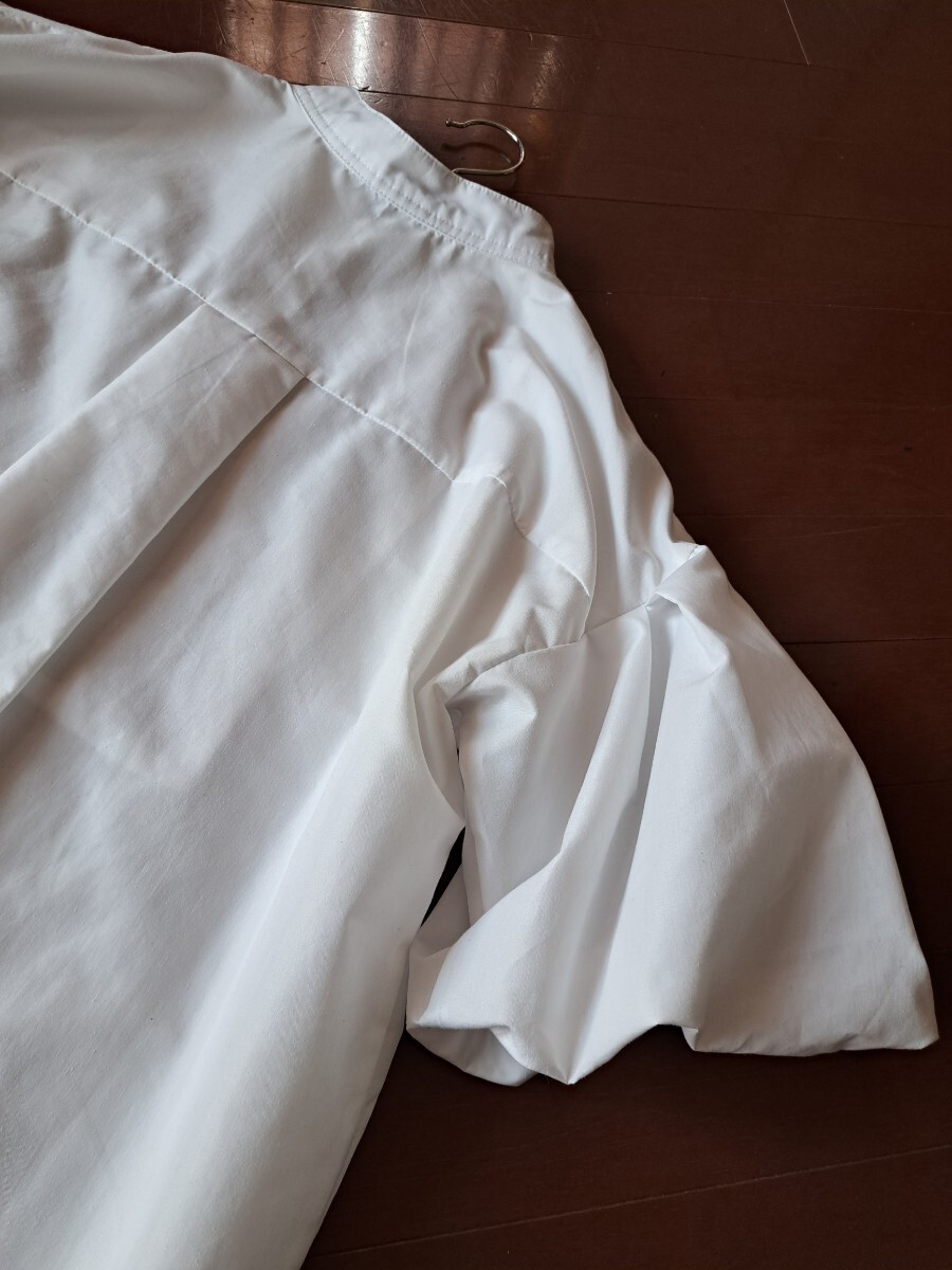 ノスタルジア ピンタックシャツ Mサイズ ふんわり袖 ブラウスの画像7