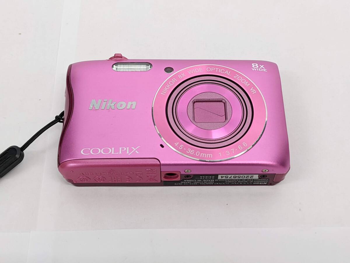 【1057】 外観美品　ニコン Nikon COOLPIX S3700 コンパクトデジタルカメラ ピンク 人気モデル 4.5-36.0mm 1:3.7-6.6 NIKKOR お得品 _画像1