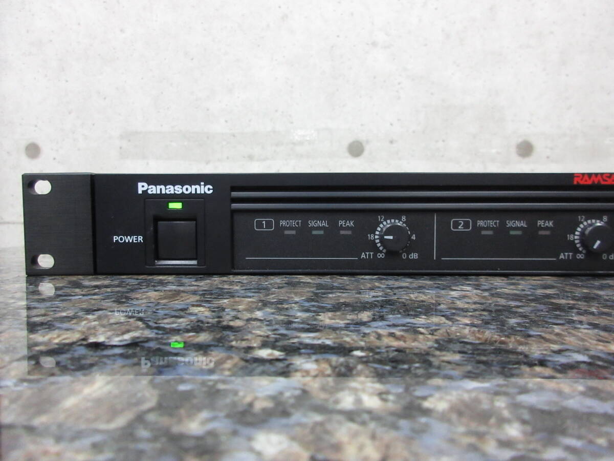【まずまずの美品】RAMSA パワーアンプ WP-DA114 ラムサ Panasonic パナソニック_画像3