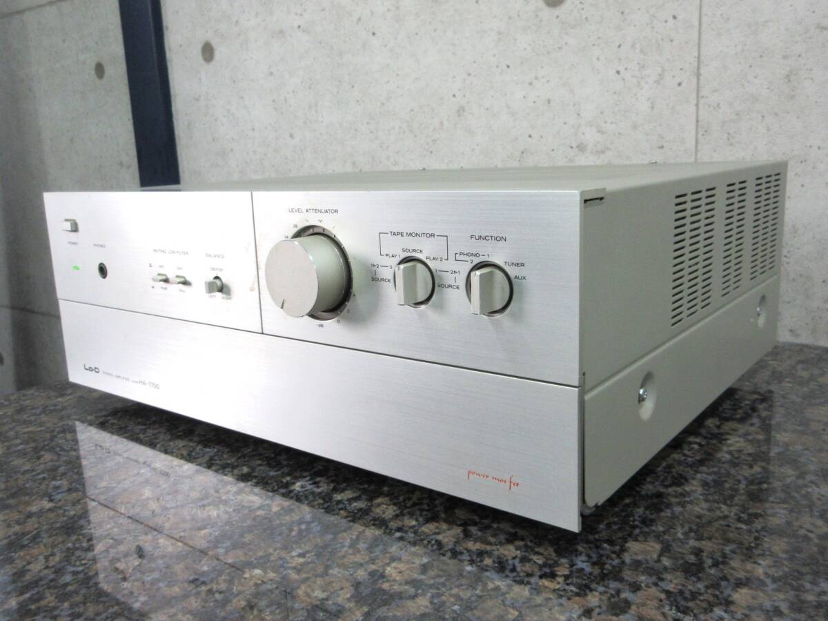 【お買い得品】Lo-D プリメインアンプ HA-7700 ローディ_音出し不可の為、ジャンク品です