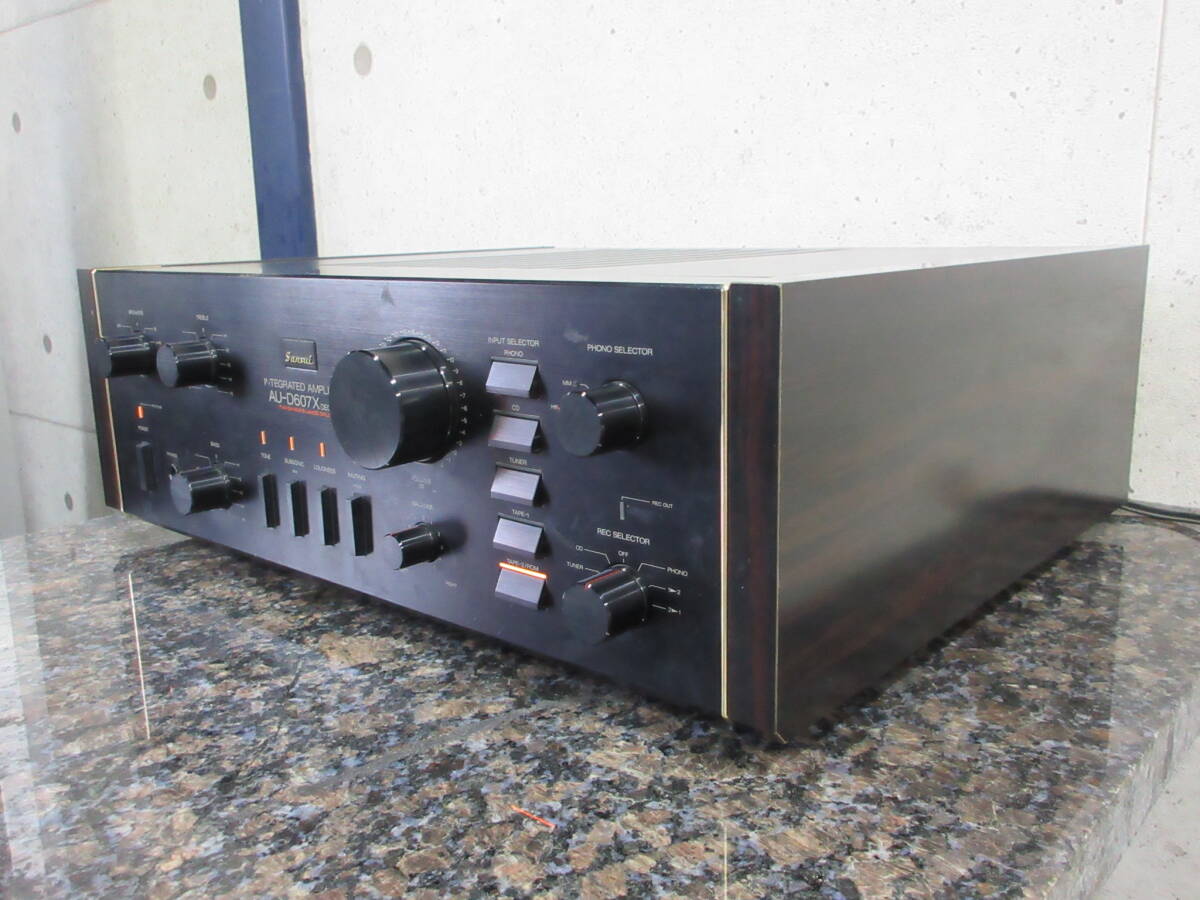 【オススメ品】SANSUI プリメインアンプ AU-D607X Decade サンスイ_通電・簡単な音出し確認済みです