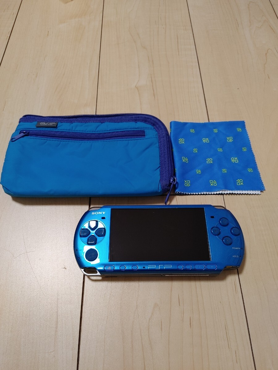 PSP3000本体　ブルー　ジャンク_画像1