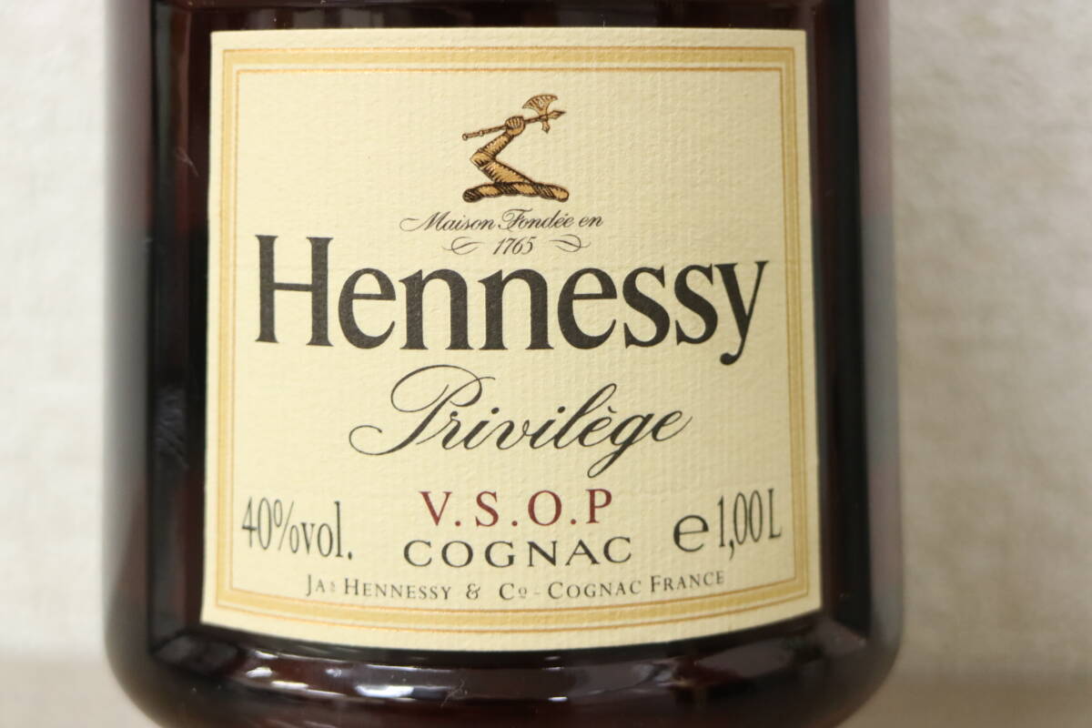 【未開栓】Hennessy VSOP Privilege TRAVEL RETAIL ヘネシー プリヴィレッジ コニャック ブランデー 1000ml 40% 箱付 5K018_画像3