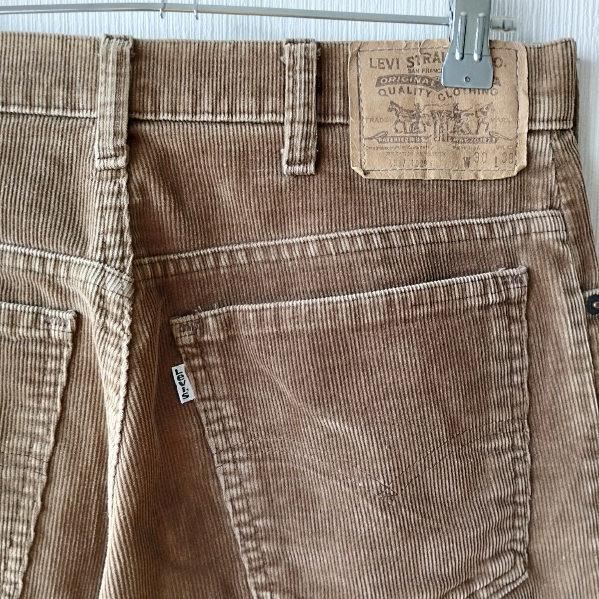 80's Levi's リーバイス コーデュロイパンツ　517-5129 42TALON 536刻印　USA　アメリカ製　白タブ W30_画像6