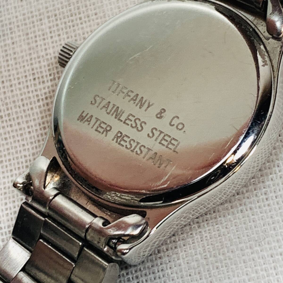 TIFFANY＆Co ティファニー クラシック クォーツ レディース 腕時計 箱 ケース付き USED品 1円スタート の画像3