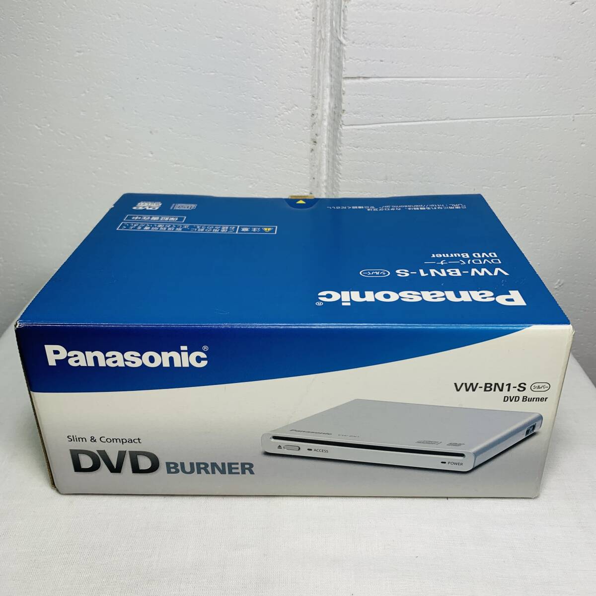 Panasonic パナソニック DVDバーナー VW-BN1-S シルバー 薄型 軽量 USED品 1円スタート_画像3